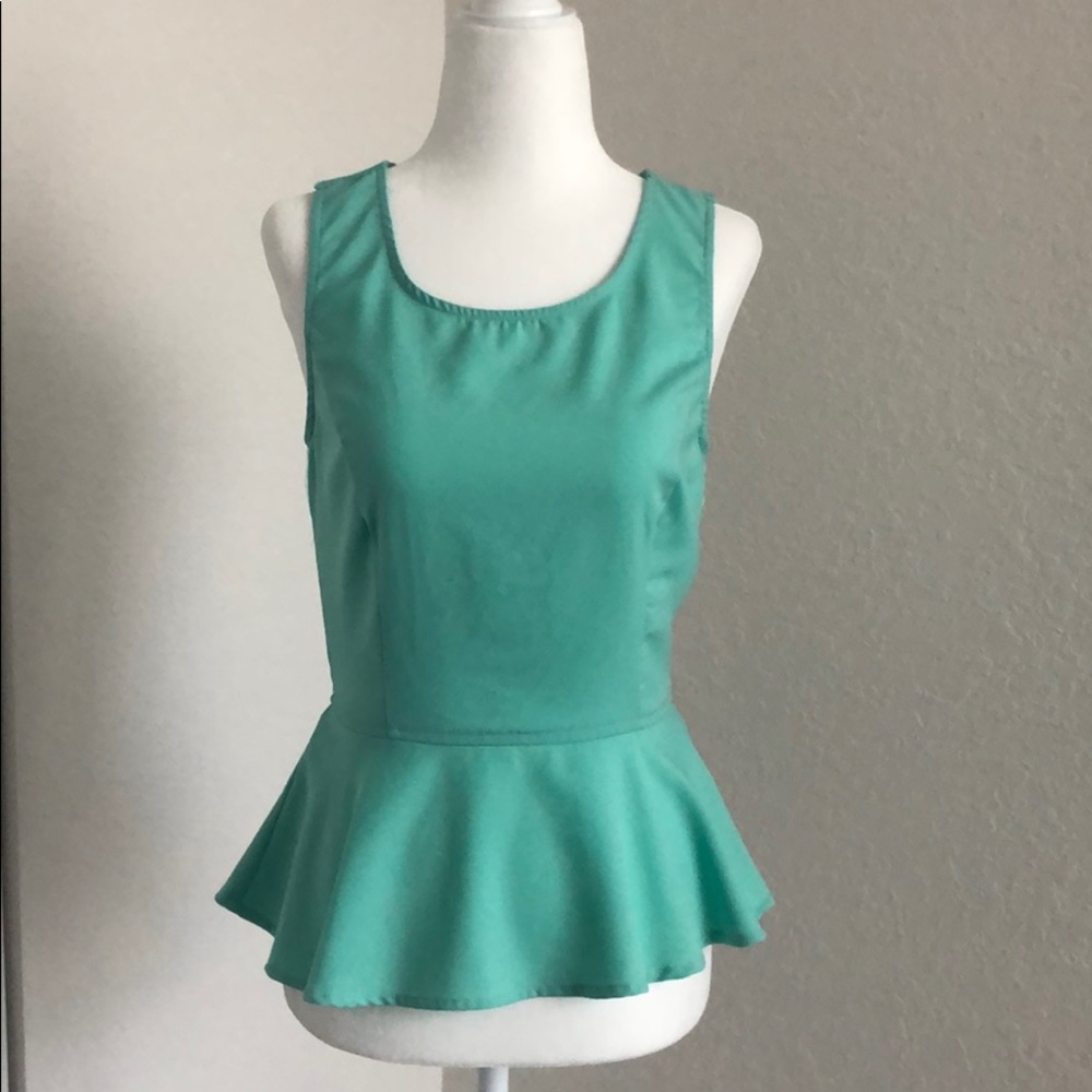 Mint green tank